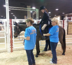 Chester with Rider Megan Fry at Top Hands 2014