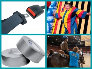 It's not seatbelts, velcro or duct tape that keep our clients in the saddle, it's you.