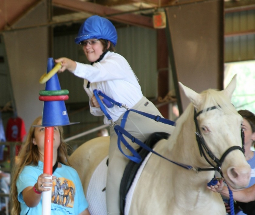 Lauren Igler competing at the All SIRE Horse Show