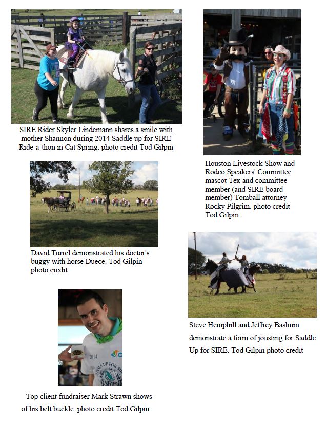 Selected photos from 2014 Saddle up for SIRE ride-a-thon