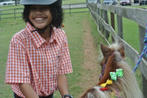 Happy to show off grooming skills at SIRE's Richmond site.