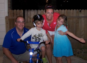 Brian and Andrea Vickers with their two children